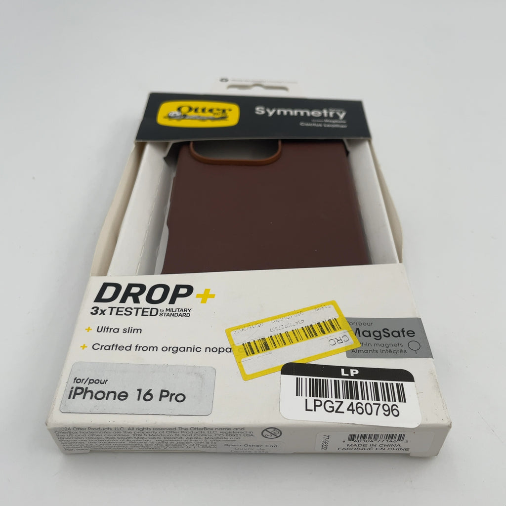 Otterbox Apple Iphone 16 Pro Symmetry Cactus Leather Series Case With Magsafe - Rich Adobe: Faux Leather, Solid Pattern