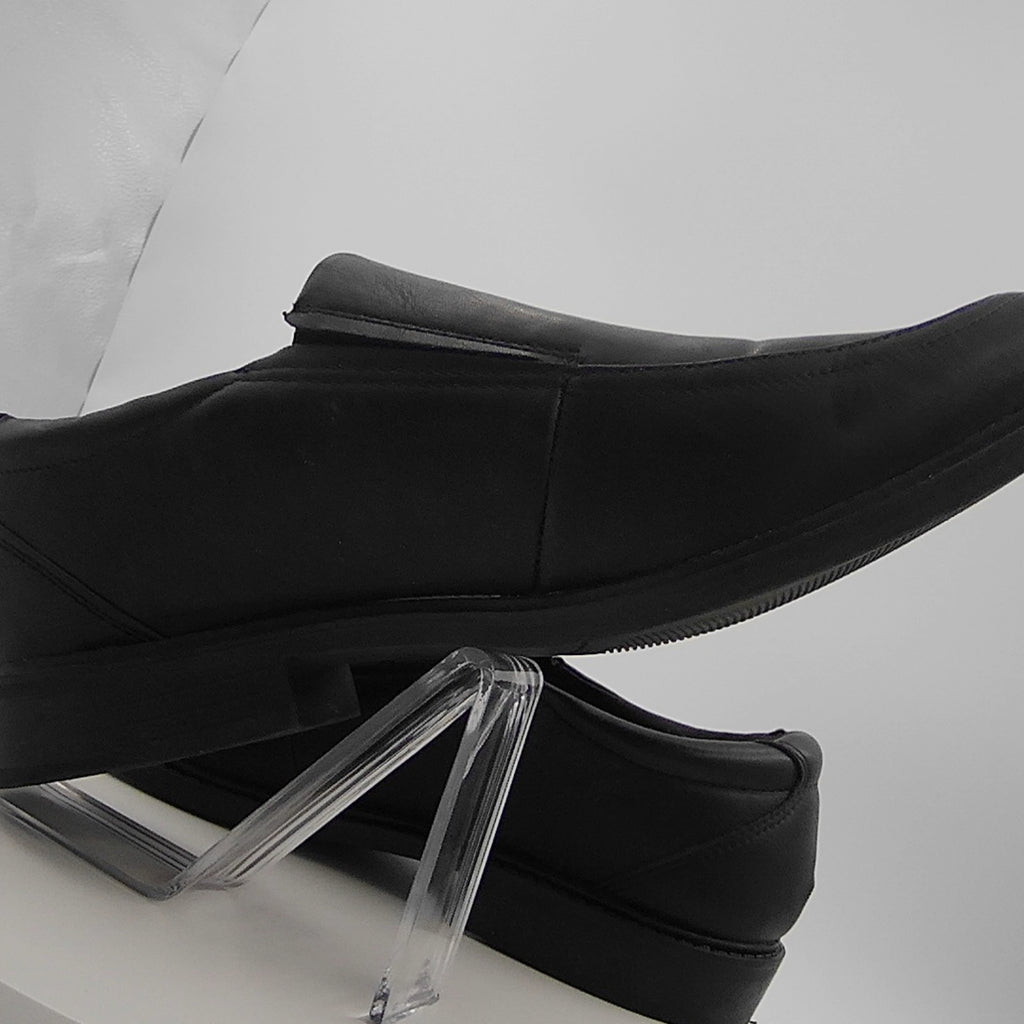 Men's Toby Dress Shoes With Memory Foam Insole - Goodfellow & Co Black 11: Slip-On Loafers, Block Heel, Treaded Outsole