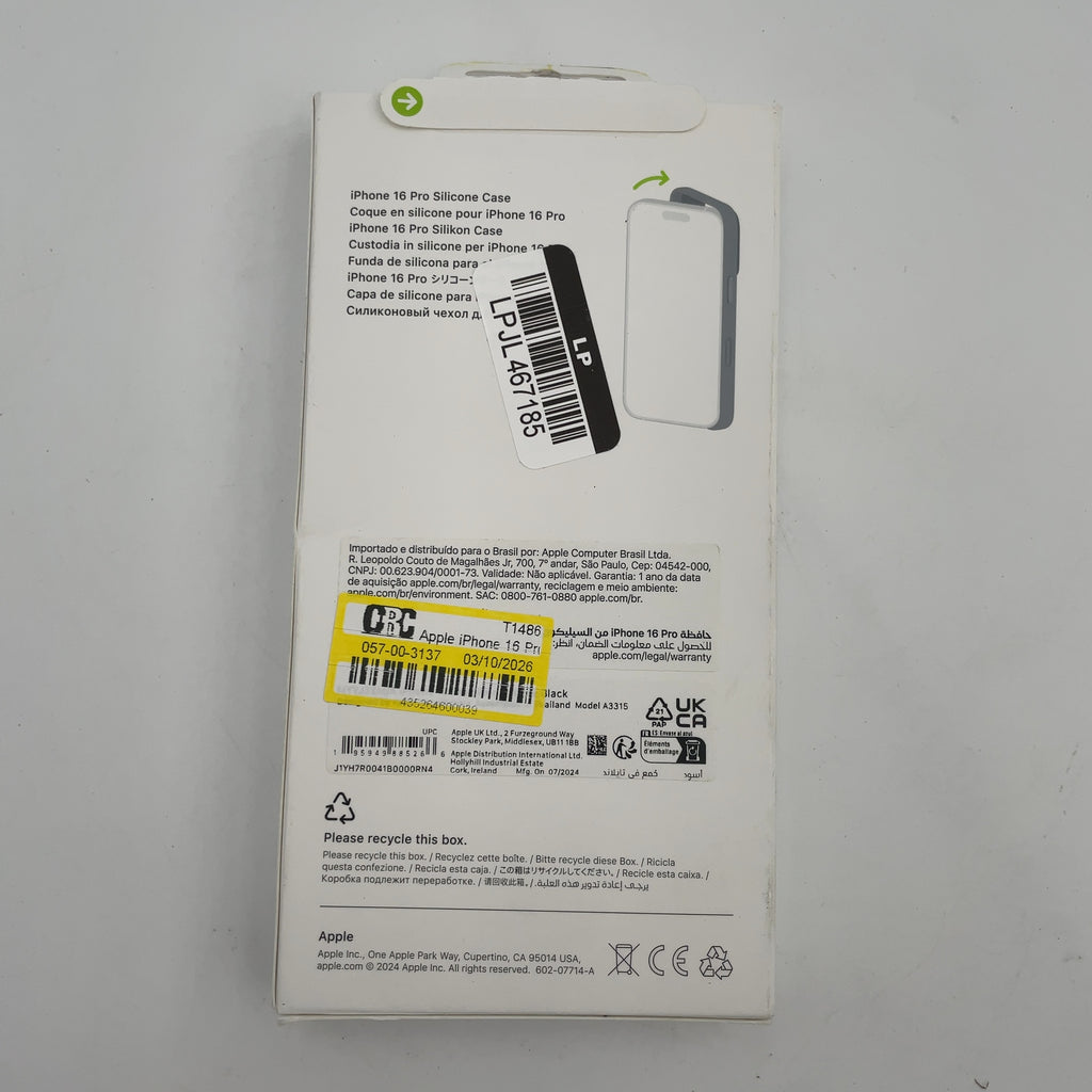 Apple Iphone 16 Pro Silicone Case With Magsafe - Black