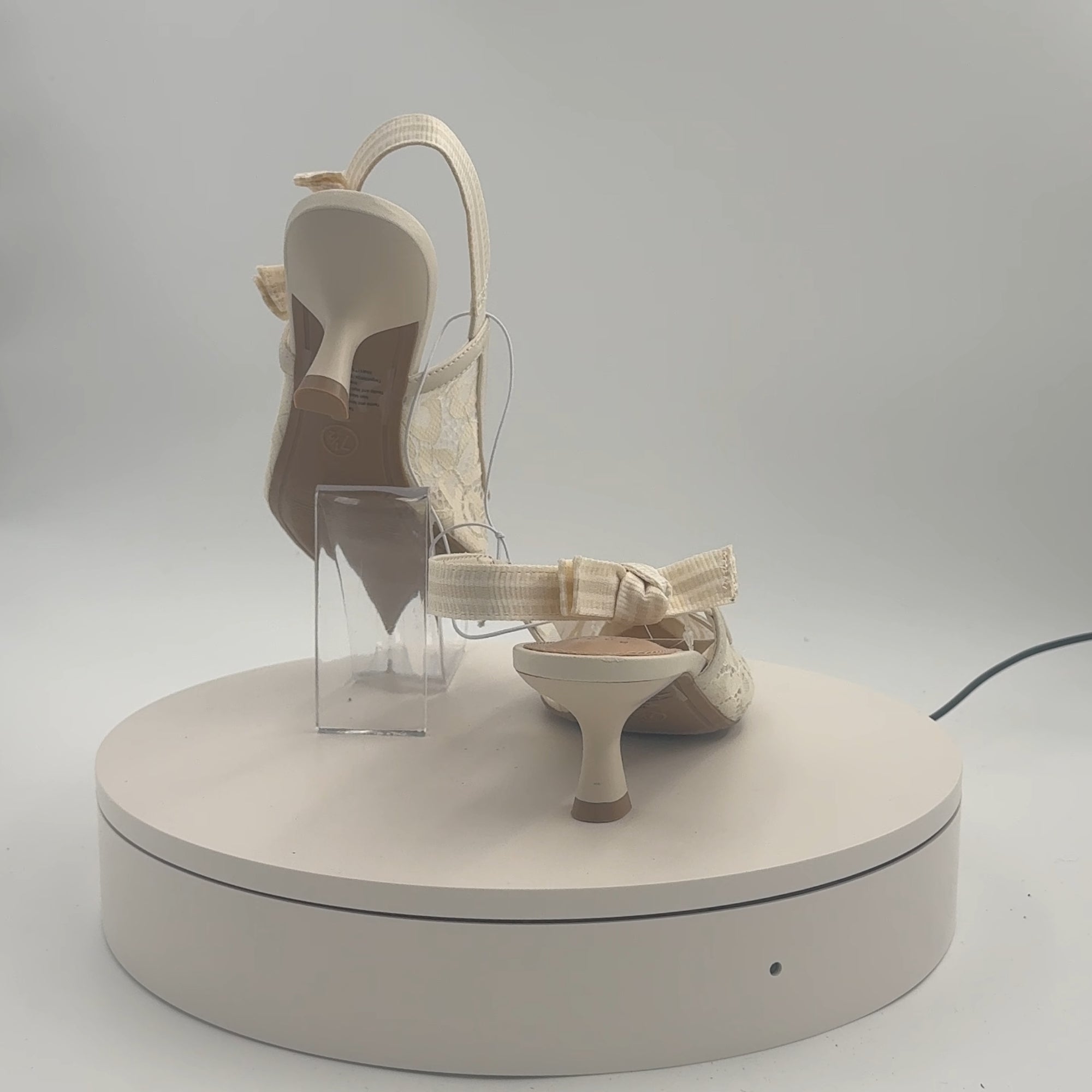 Women's Milan Slingback Pumps - A New Day Cream 7.5