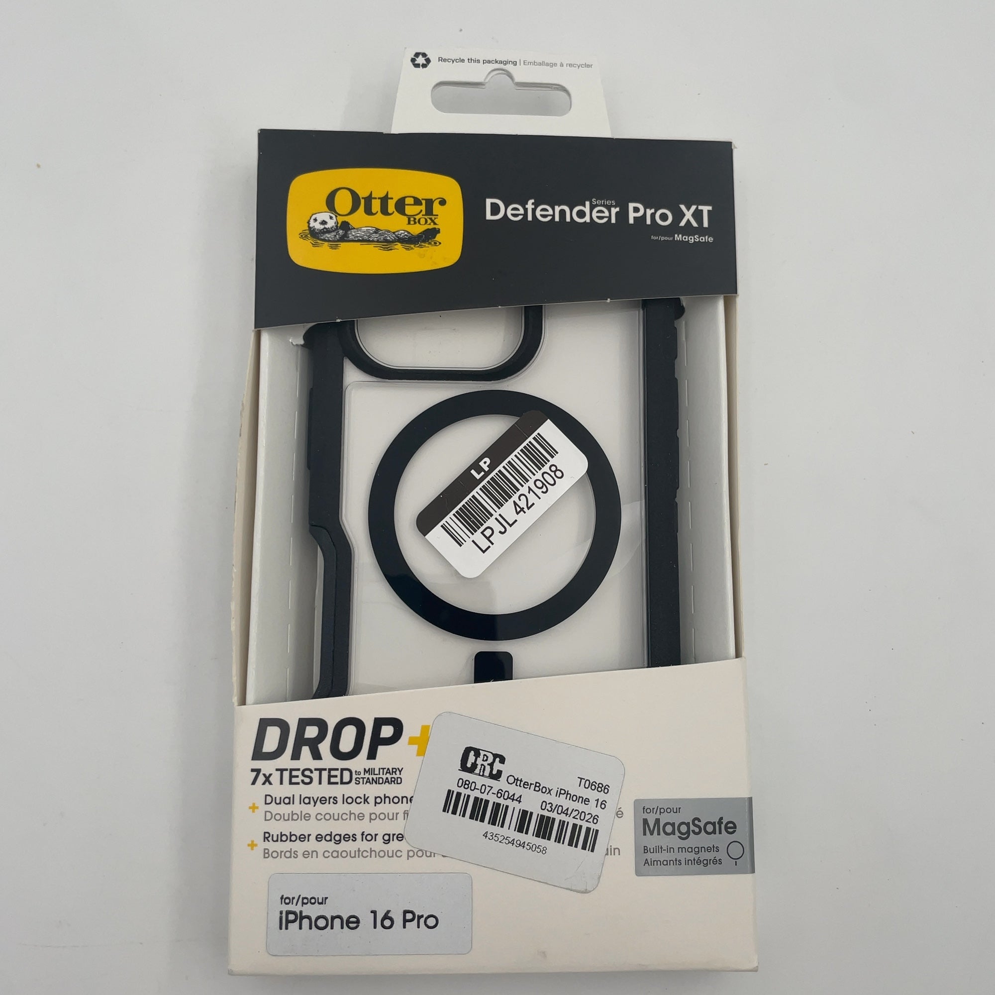 Otterbox Iphone 16 Pro Defender Series Pro Xt Case For Magsafe - Dark Side: Plastic, Solid Pattern