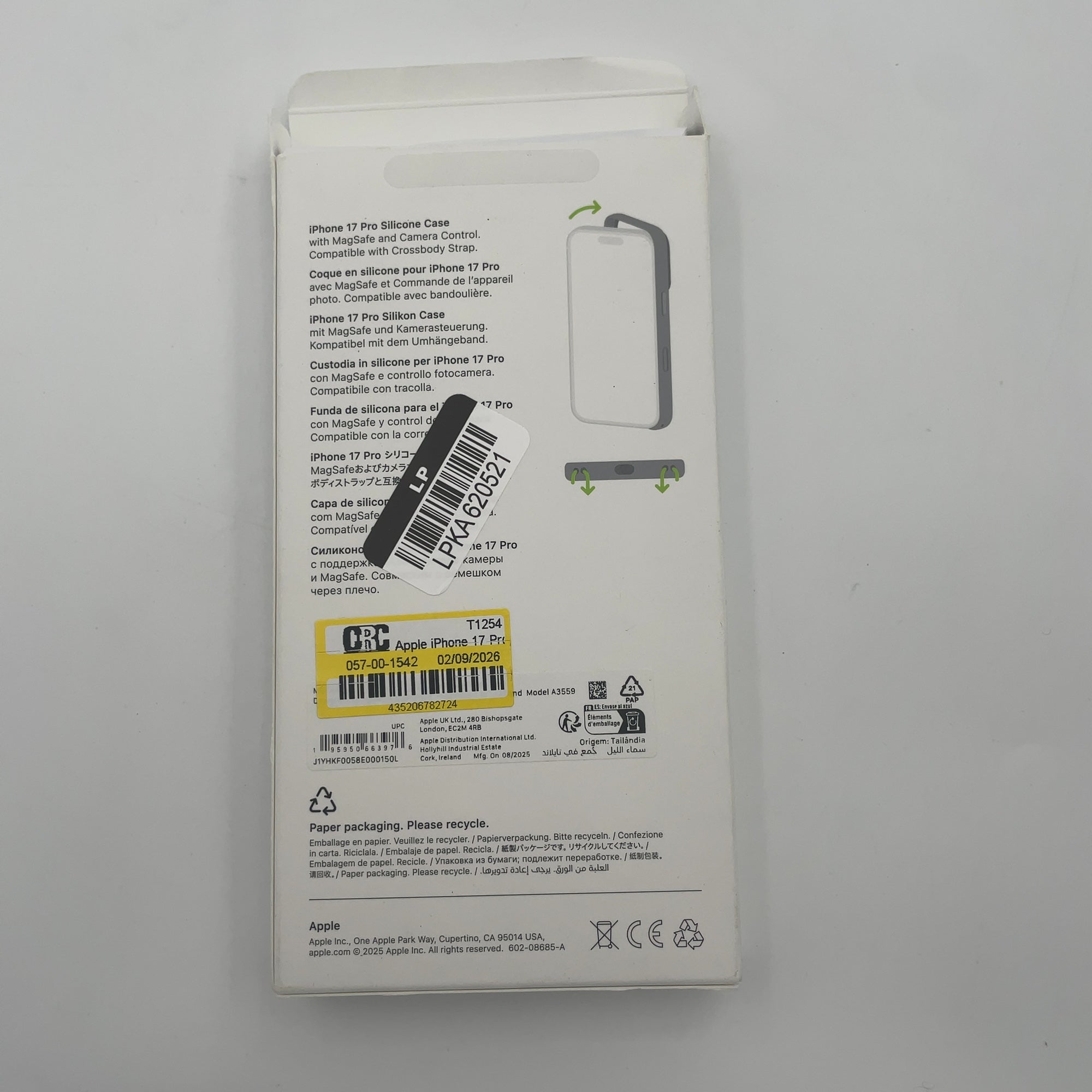 Apple Iphone 17 Pro Silicone Case With Magsafe – Midnight