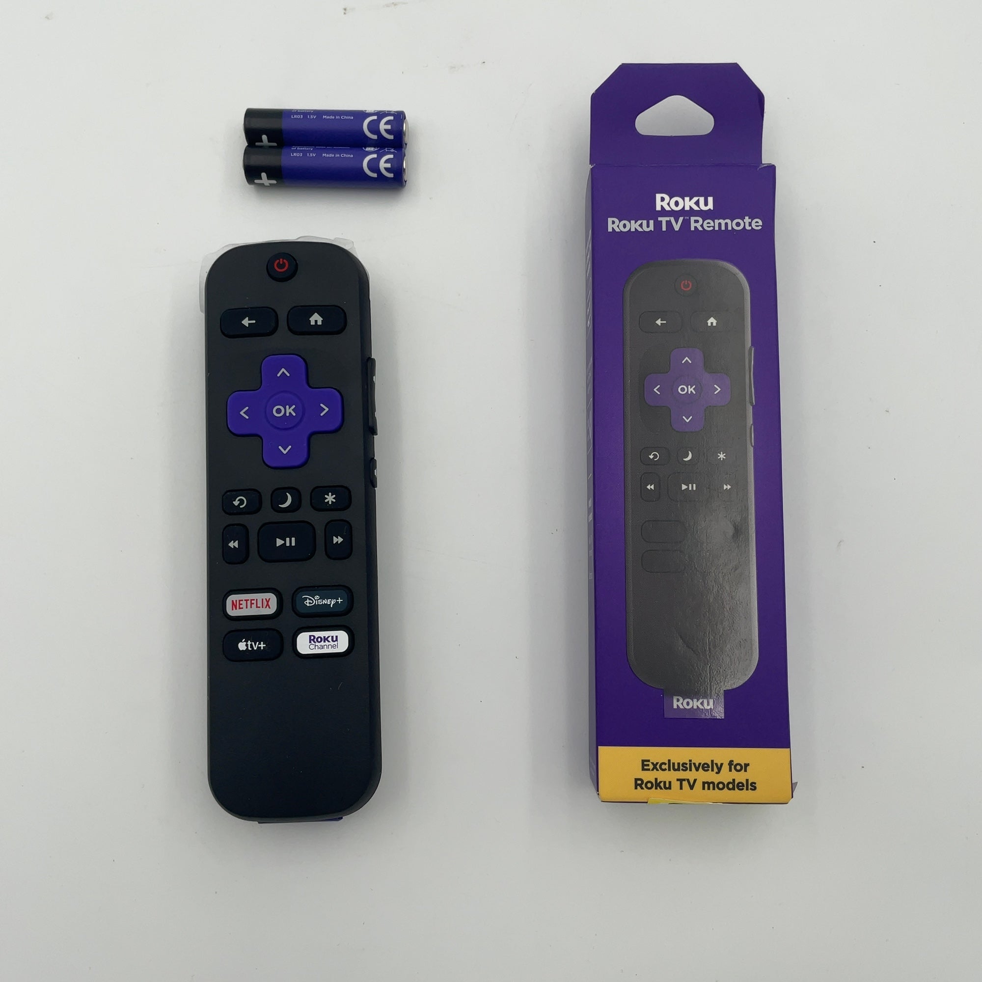 Roku Remote - Tv Replacement Remote Compatible With Roku Tv Models Only: Infrared Home Theater Accessory