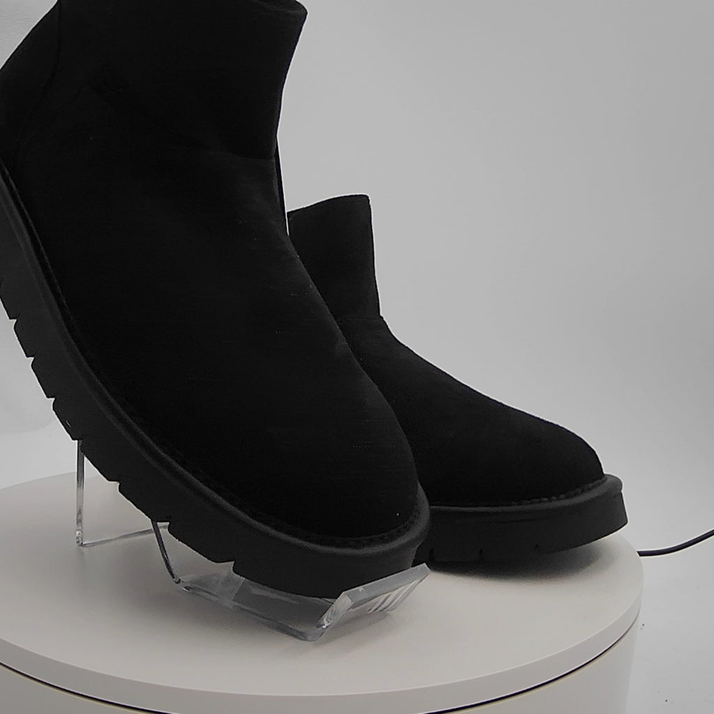 Women’s May Microsuede Boots With Memory Foam Insole - Universal Thread Black 9