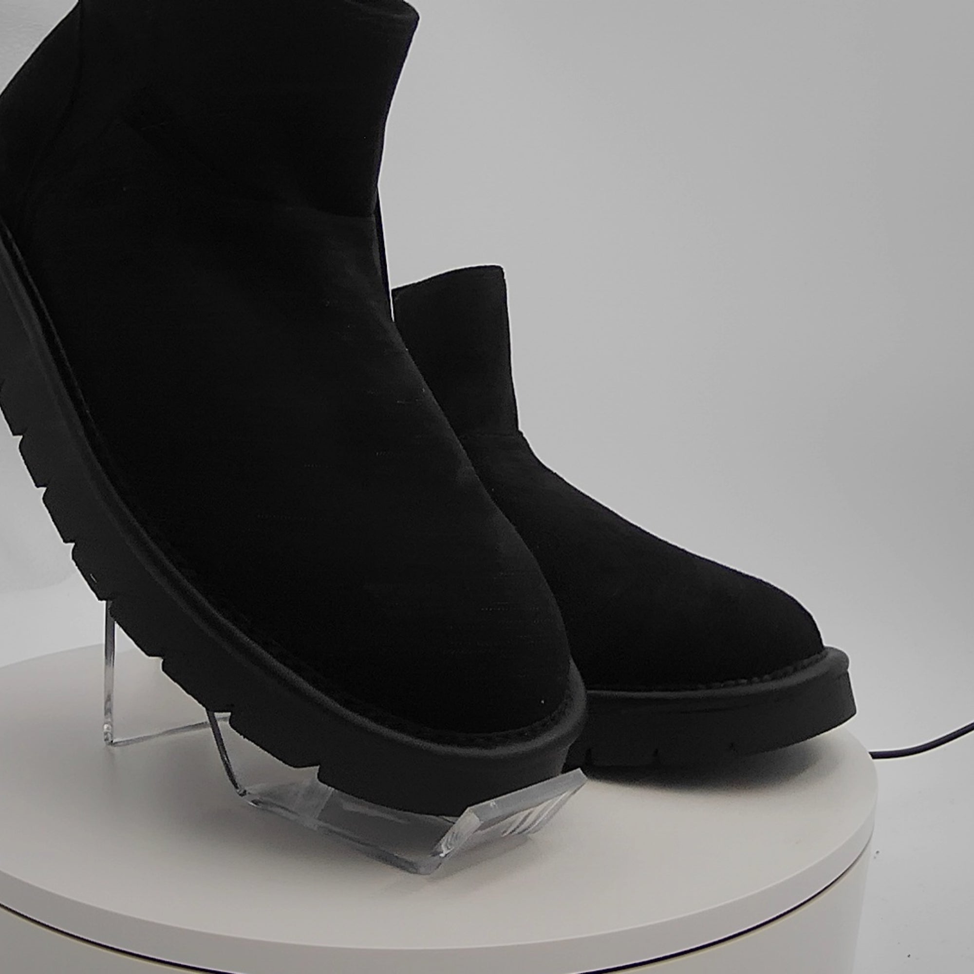 Women’s May Microsuede Boots With Memory Foam Insole - Universal Thread Black 9