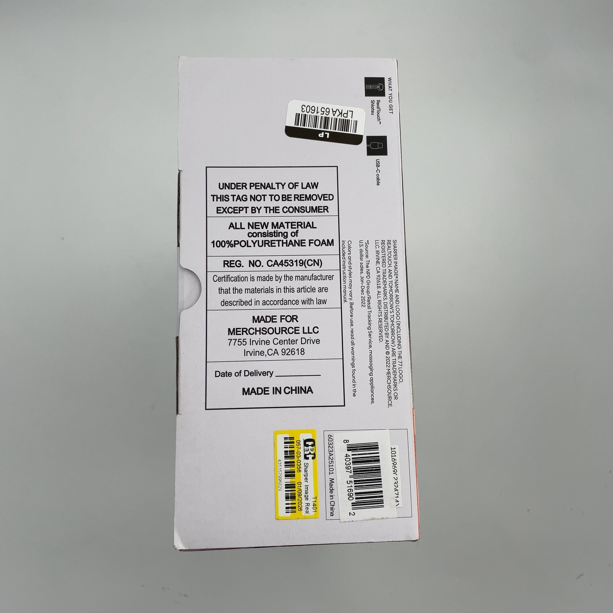 Sharper Image Realtouch Shiatsu Neck Body Massager
