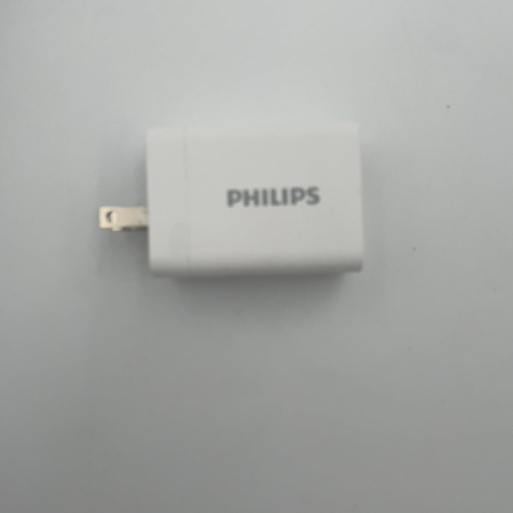 Philips 3 Port Fast Charging Wall Charger With Usb-A And Usb-C: 65W Power Adapter