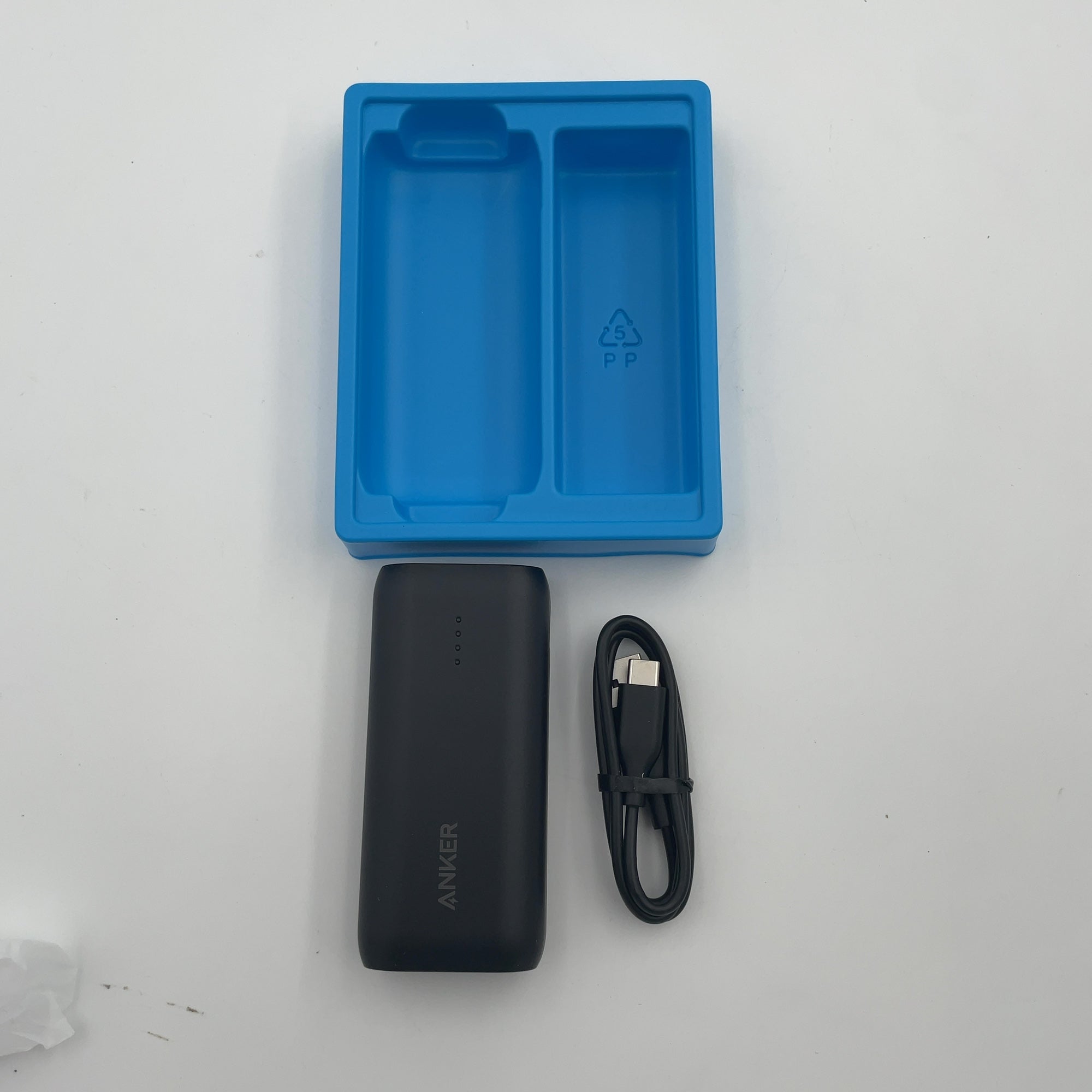 Anker 5000Mah Power Bank Powercore 5K 12W 1A1C - Black: Dual Output, Usb & Usb-C