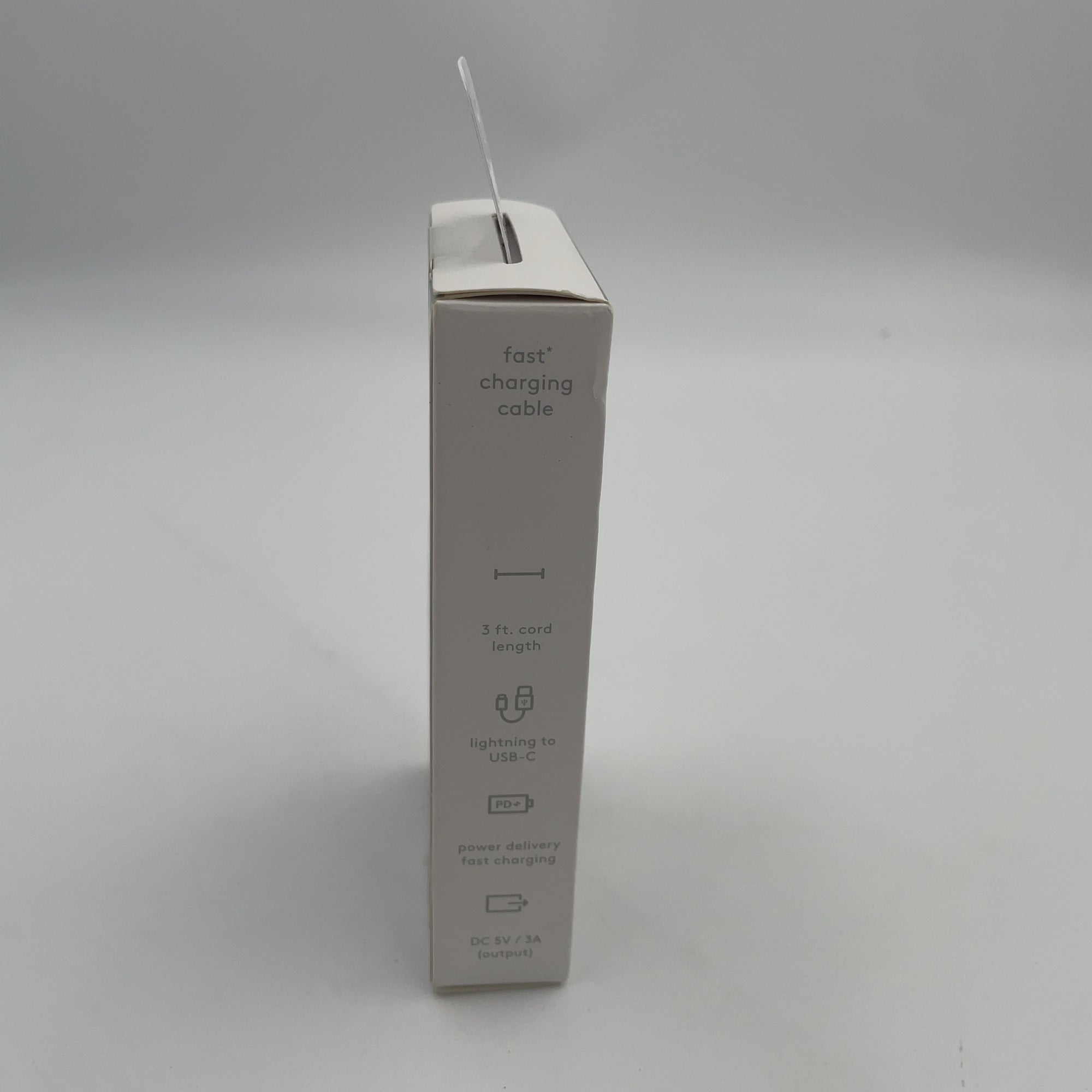 3' Usb-C To Usb-C Cable - Heyday White: Male-To-Male Connection, Usb Type-C Cables, 0.1 Lb