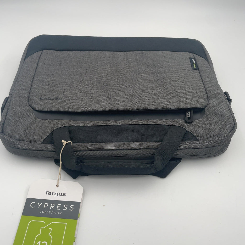 Targus 14" Cypress Slim Briefcase With Ecosmart - Gray: Fits Up To 14" Laptop, Nylon Shell