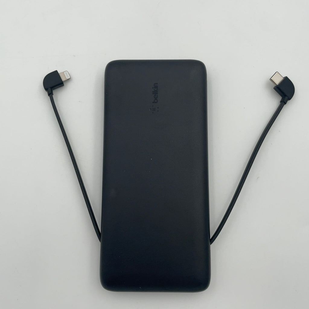 Belkin 10000 Mah 23W Power Bank Usb-C + Lightning Cables + Usb-C Port - Black