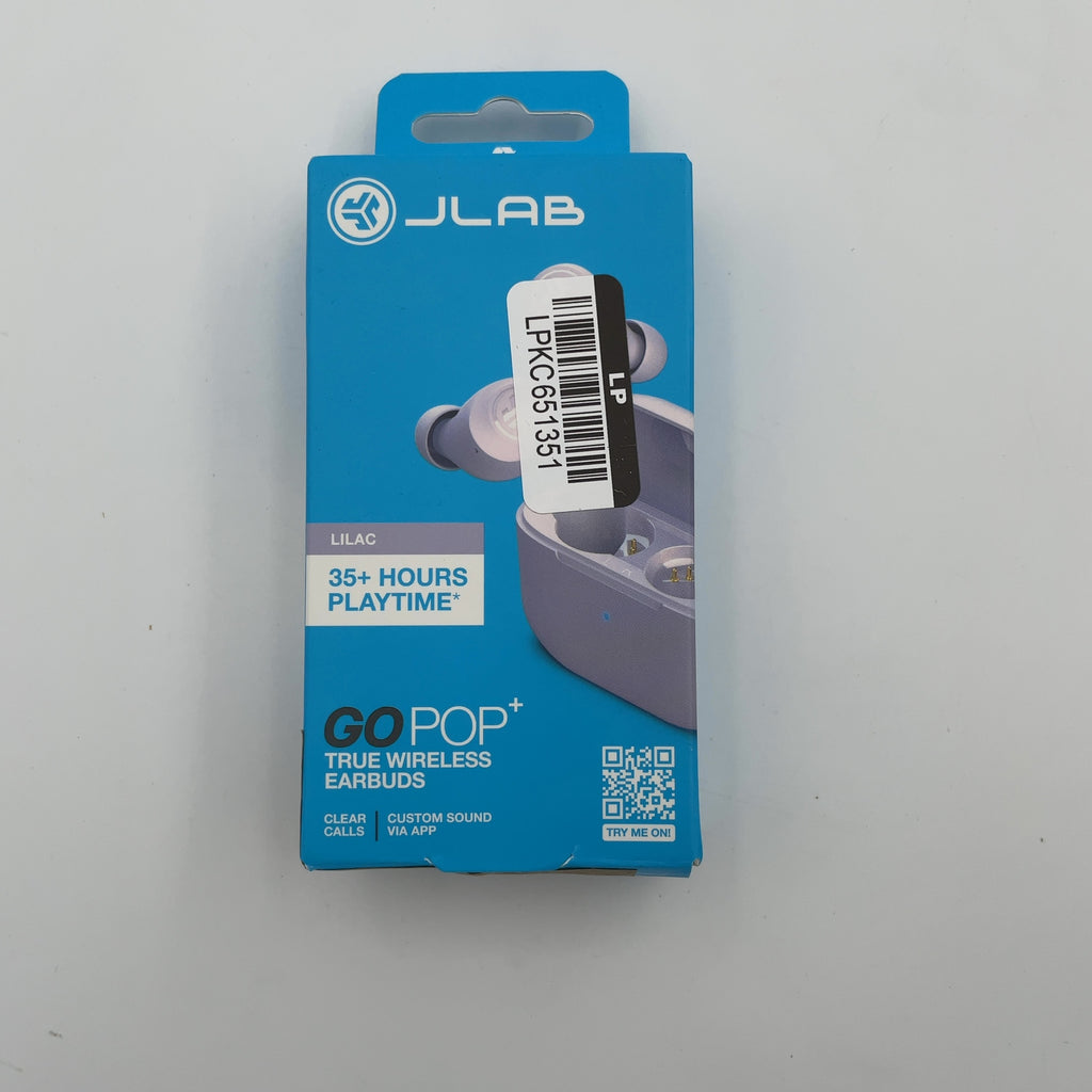 Jlab Go Air Pop True Wireless Bluetooth Earbuds - Lilac: Built-In Microphone, Sweat-Resistant