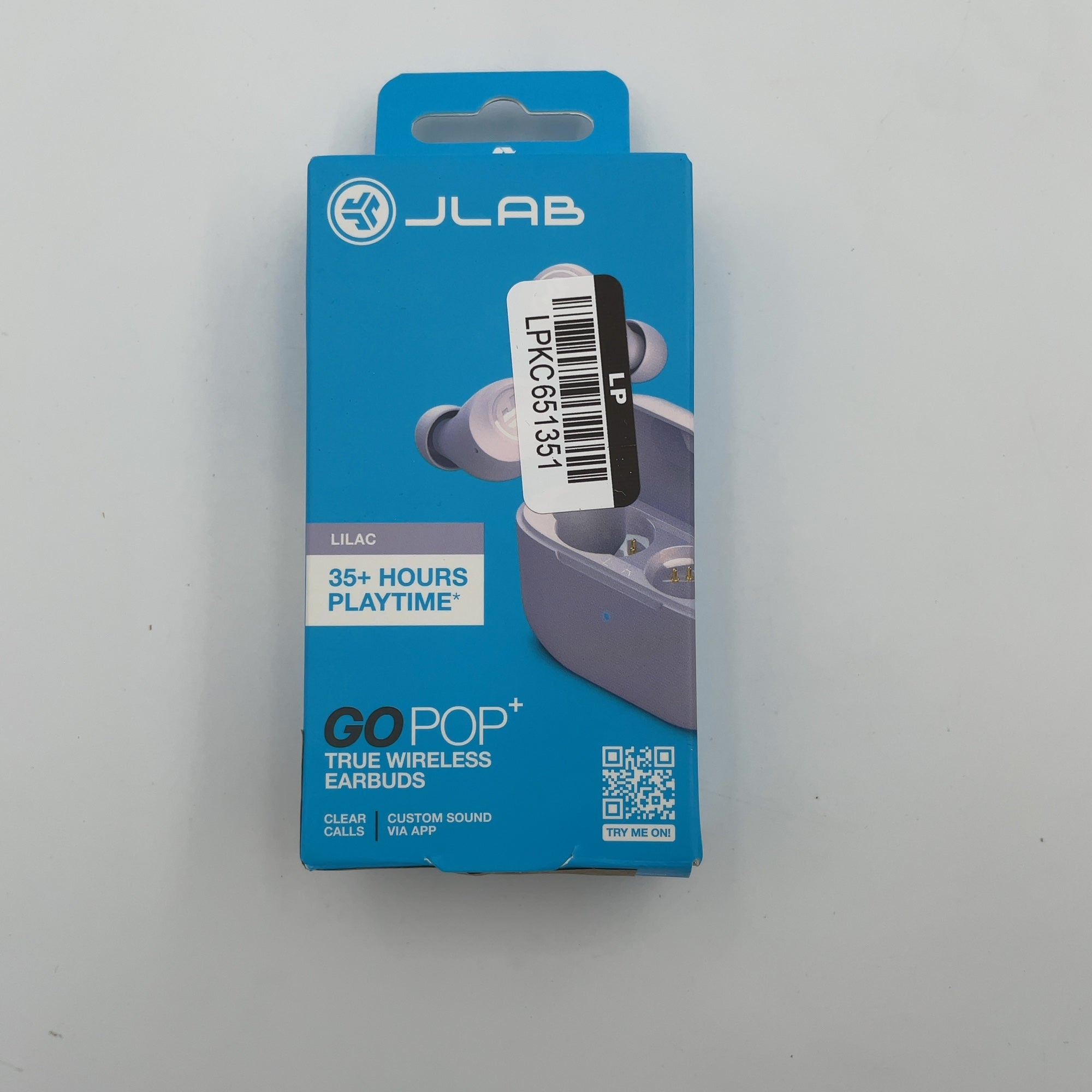 Jlab Go Air Pop True Wireless Bluetooth Earbuds - Lilac: Built-In Microphone, Sweat-Resistant