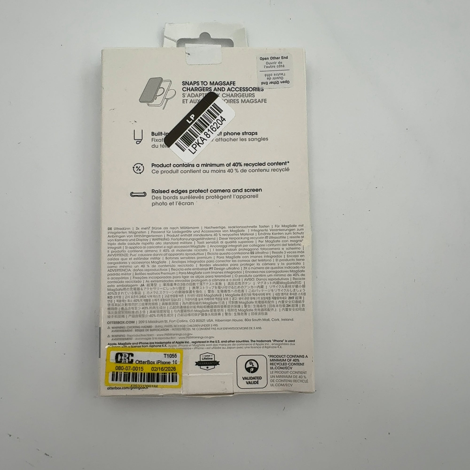 Otterbox Iphone 16 Pro Max Symmetry Series Case With Magsafe - Clear: Solid Plastic, Magsafe Compatible