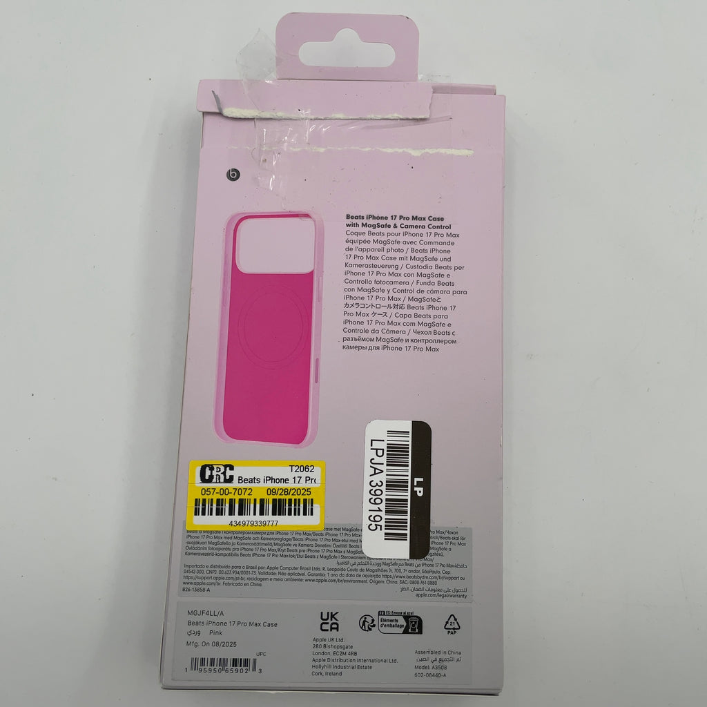Beats Iphone 17 Pro Max Case With Magsafe And Camera Control — Pebble Pink