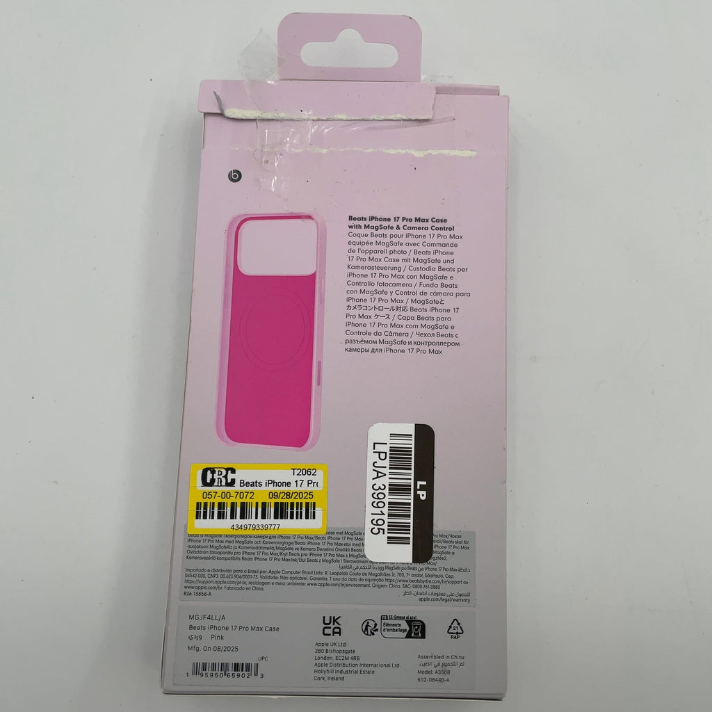 Beats Iphone 17 Pro Max Case With Magsafe And Camera Control — Pebble Pink