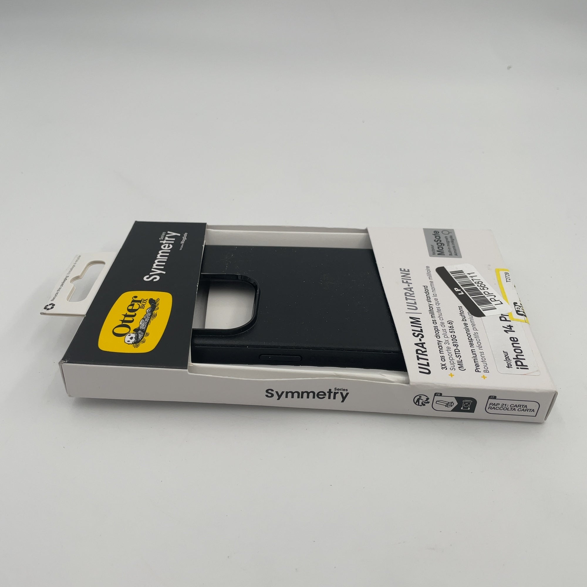 Otterbox Iphone 14 Pro Symmetry Plus Case With Magsafe - Black: Impact & Bump Resistant, Solid Pattern