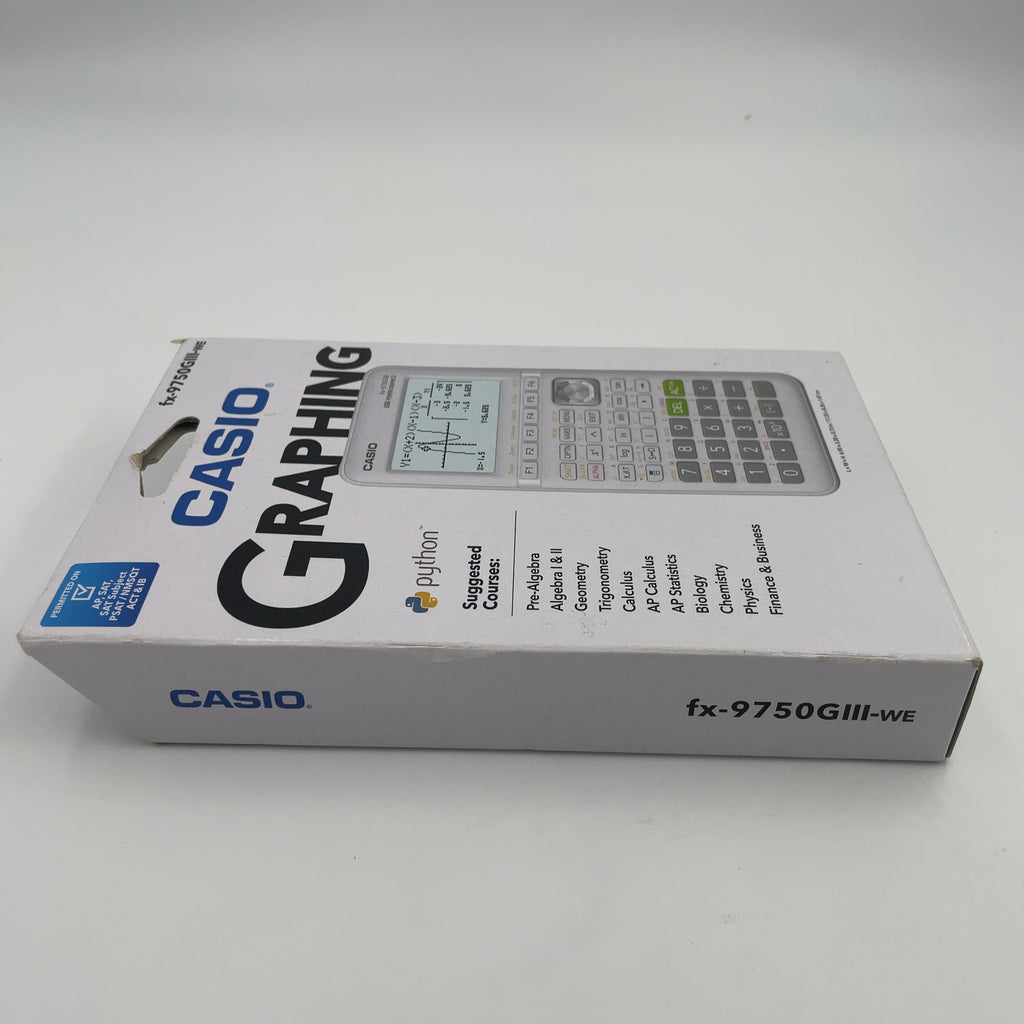 Casio Fx-9750Giii Graphing Calculator - White: Sat & Ap Exam Approved, 60Kb Storage