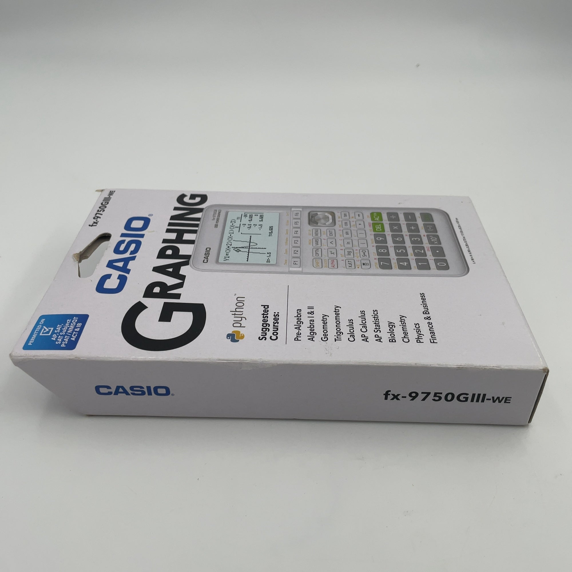 Casio Fx-9750Giii Graphing Calculator - White: Sat & Ap Exam Approved, 60Kb Storage