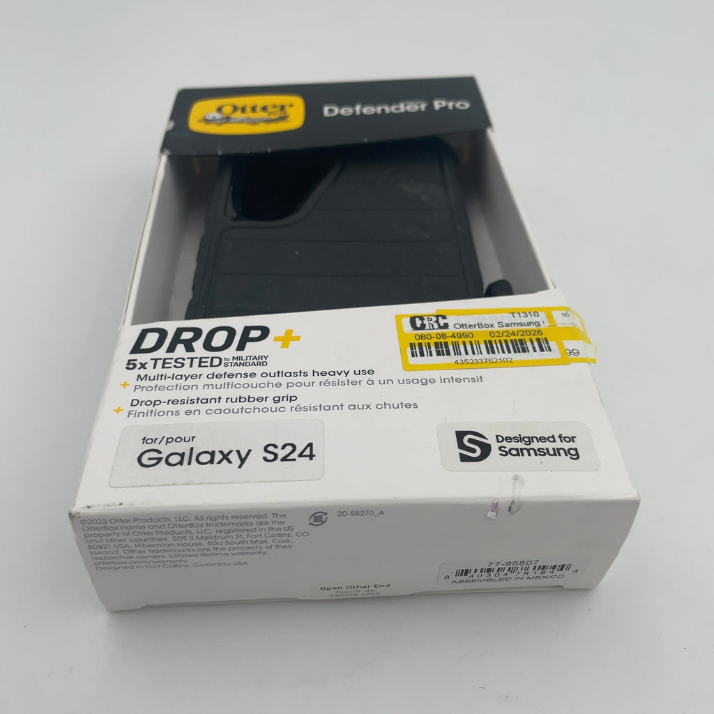 Otterbox Samsung Galaxy S24 Defender Series Pro Case - Black: Scratch & Bump Resistant