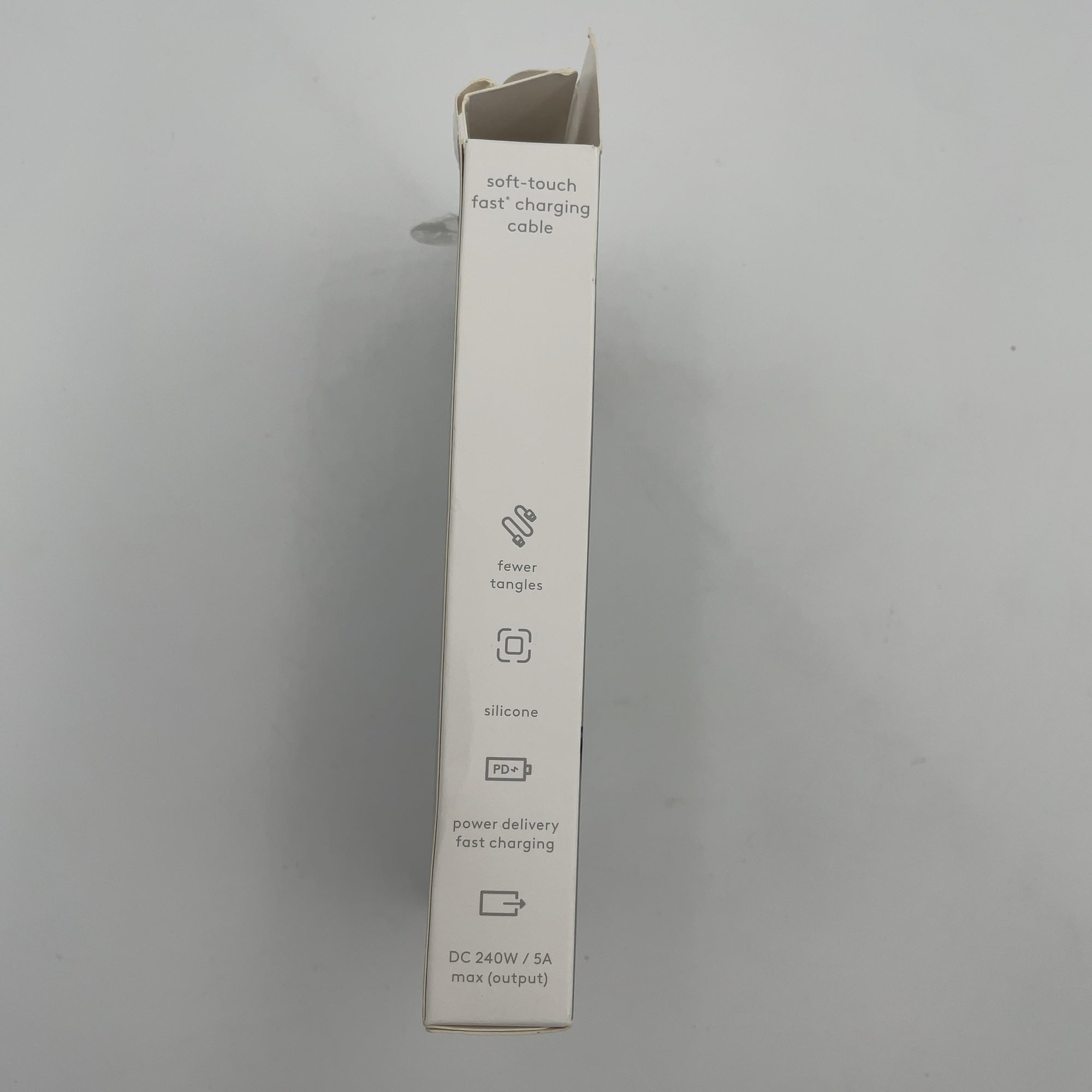 4' Usb-C To Usb-C 240W Silicone Cable - Heyday Black: Male-To-Male Connection