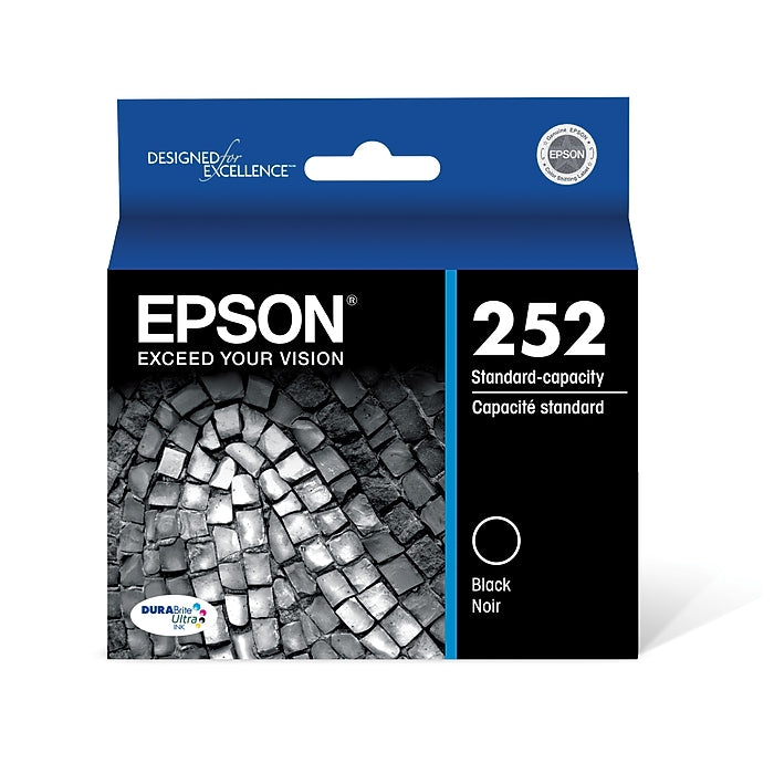Epson 252 2Pk Ink Cartridges - Black (T252120-D2): Standard Yield Printer Ink (Please Be Advised That Sets May Be Missing Pieces Or Otherwise Incomplete.)