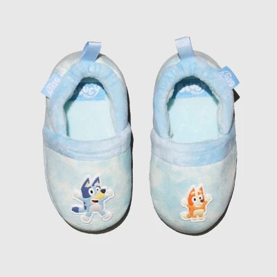 Toddler Bluey Cloud Slippers - Blue XL: Indoor/Outdoor, Animal Icon, Slip On