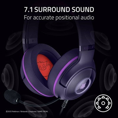 Razer Kraken Kitty V2 Pokemon Gengar Edition Gaming Headset