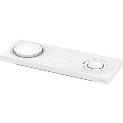 Belkin Boostcharge Pro 3 In 1 Wireless Charging Pad Magsafe - White (Wiz016Ttwh-Tl)