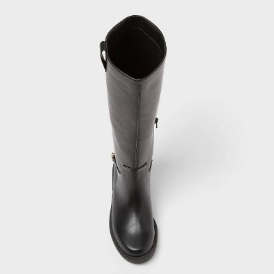Women’s Bobbi Boots with Memory Foam Insole - A New Day Black 6.5