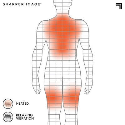 Sharper Image Heated Neck And Shoulder Massager Wrap