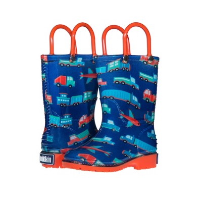 Wildkin Kids Waterproof Pull-on Rain Boots, Size 9 (Magical Unicorns)