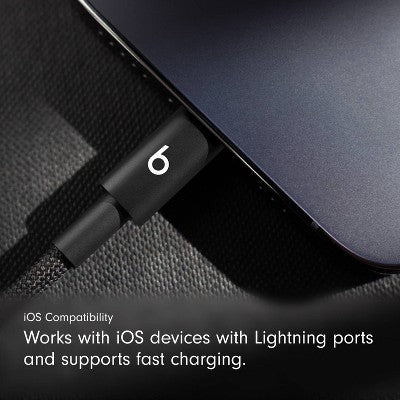Beats Usb-C To Lightning Woven Cable (1.5 M) - Bolt Black