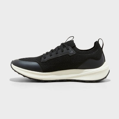 Men's Lee Knit Sneakers with Memory Foam Insole - Goodfellow & Co White 11.5: Cushioned Footbed, Mesh Upper