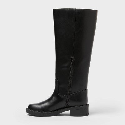 Women’s Hattie Boots with Memory Foam Insole - A New Day Black 10