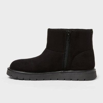 Women’s May Microsuede Boots With Memory Foam Insole - Universal Thread Black 9