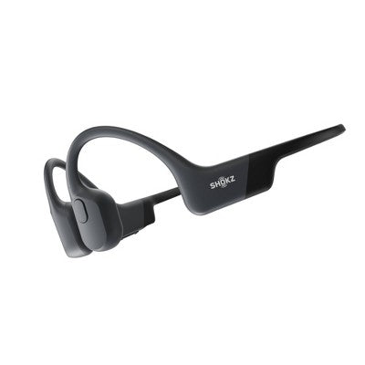 Shokz Openrun Bluetooth Wireless Headphones - Black: Open-Ear, Built-In Microphone, Water-Resistant