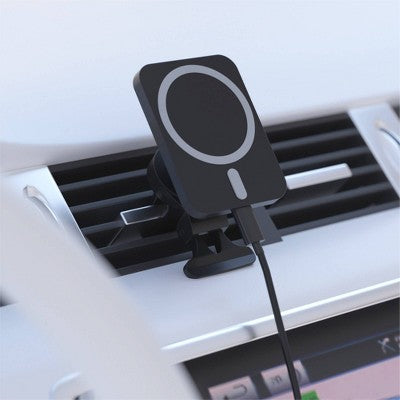 Just Wireless Magnetic Charging For Magsafe Charger Car Mount - Black