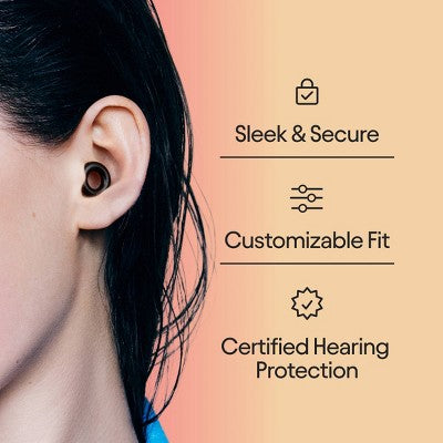 Loop Experience 2 Earplugs for Live Events, Concerts, Festivals and Nights Out - Gold