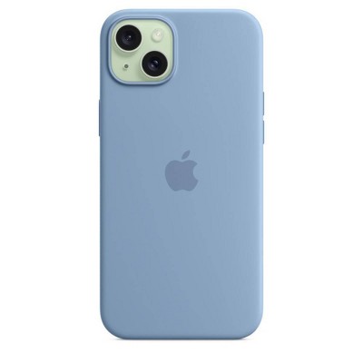 Apple Iphone 15 Plus Silicone Case With Magsafe - Storm Blue