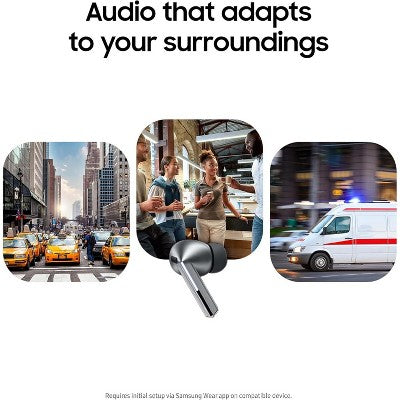 Samsung Galaxy Buds 3 Pro Ai Real-Time Interpreter True Wireless Earbuds Noise Cancellation Bluetooth Touch Control - International Version - Silver