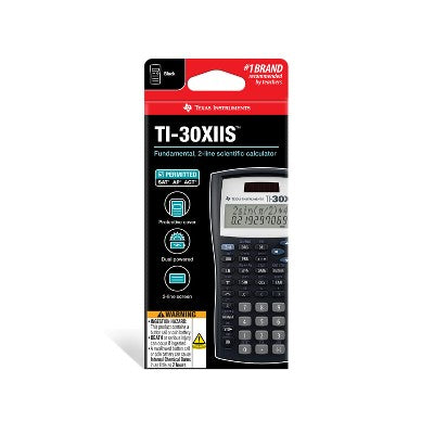 Texas Instruments 30Xiis Scientific Calculator - Black: Sat, Act & Ap Approved