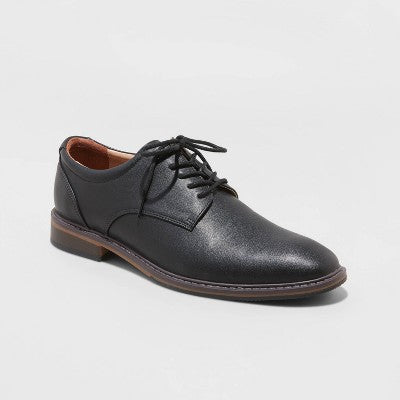 Men's Leo Oxford Dress Shoes - Goodfellow & Co Brown 12: Lace Up, Cushioned Footbed, Flexible Outsole