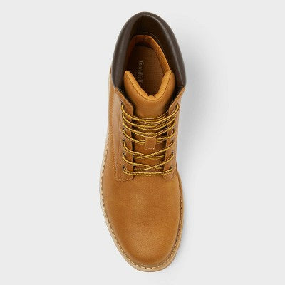 Men's Tahoe Lug Sole Boots - Goodfellow & Co Tan 10.5
