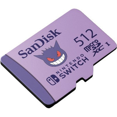 SanDisk Nintendo Switch 512GB Pokemon: MicroSD 100 Mbps Memory Card