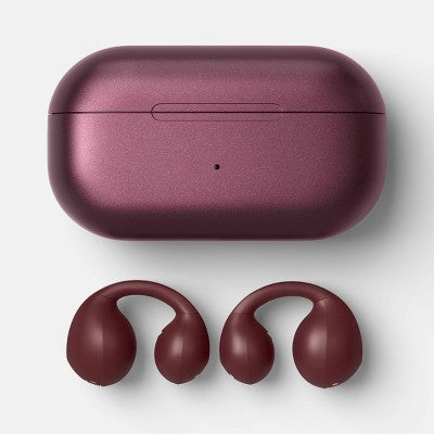 Open-Ear True Wireless Usb-C Earbuds With Microphone - Heyday Dark Cherry: Bluetooth 5.3, Built-In Mic, Sweat-Resistant