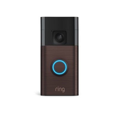 Ring Battery Doorbell With Head-To-Toe Hd Video, Live View With Two-Way Talk, And Motion Detection & Alerts - Satin Nickel
