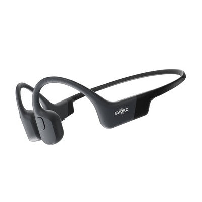 Shokz Openrun Bluetooth Wireless Headphones - Black: Open-Ear, Built-In Microphone, Water-Resistant