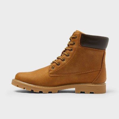 Men's Tahoe Lug Sole Boots - Goodfellow & Co Tan 10.5