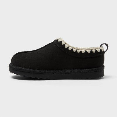 Kid's Nola Faux Suede Clog Slippers - Cat & Jack Black 13